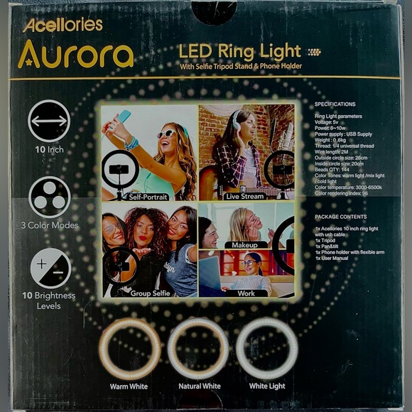 10” LED Ring Light - Picture 2 of 4